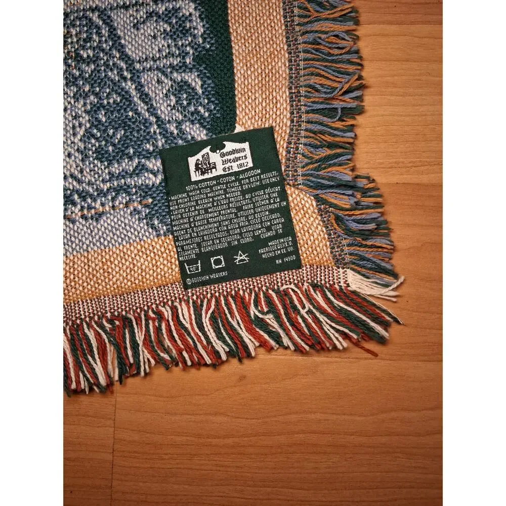Goodwin Weavers Garden Tapestry Throw Blanket Cottagecore Crazy Plant Lady 70x48